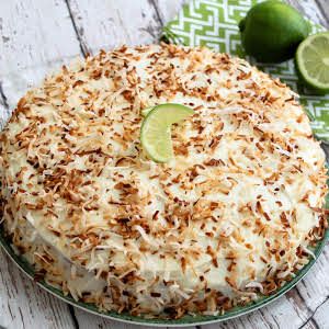 'Just saved Lime and Coconut Cake in my Recipe Box! #justapinchrecipes Lemon Creme Cake, Lime Curd Recipe, Peach Crumble Pie, Lime In The Coconut, Key Lime Cake, Key Lime Pie Recipe, Lime Pie Recipe, Peach Crumble, Keylime Pie Recipe