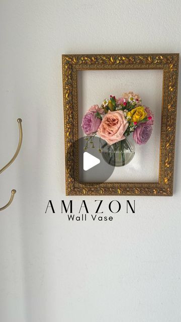 Elizabeth Novoa & Alexa Mason (mother & daughter) on Instagram: "AMAZON WALL VASE  Comment “VASE” and be following us to receive a dm with a link to this wall vase, gold ornate frame, and more! 🌸  We have seen this little wall vase popping up all over the place and had to get in on the trend 😍 it comes with a little hook that’s so easy to install! We love the idea of a propagation wall with lots of these vases or creating a little floral arrangement inside a frame like this! ✨  #ltkhome #amazonhome #amazonhomedecor #homedecorlovers #flowerarranging #anthrohome #flowerarrangements #parisianinterior flower arrangement, Amazon home finds, interior decorating" Propagation Wall, Amazon Home Finds, Parisian Interior, Vase Gold, Home Finds, Amazon Home Decor, Plant Vase, Wall Vase, Floral Vase