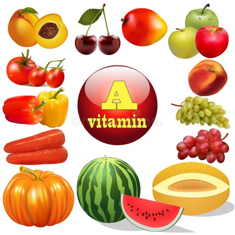 Vitamin a herbal products The origin of the royalty free illustration Bone Cells, Keto Fruits, Vitamin Deficiency, Herbal Products, Health Vitamins, Vitamins For Skin, Vitamin K, Free Illustration, Vitamin B12