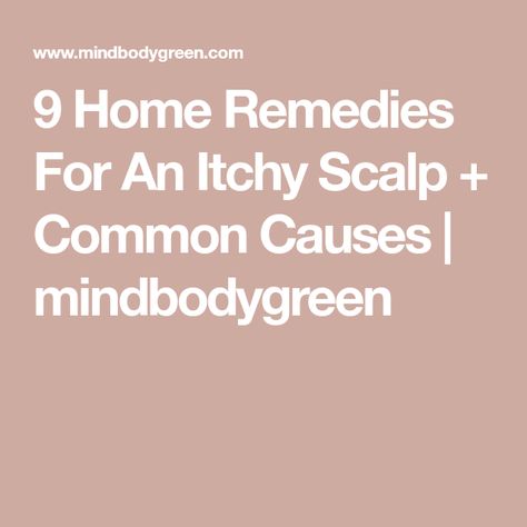 9 Home Remedies For An Itchy Scalp + Common Causes | mindbodygreen Itchy Scalp Remedy, Aloe Vera Mask, Scalp Mask, Pure Aloe Vera Gel, Fresh Aloe Vera, Pure Aloe Vera, Aloe Gel, Scalp Oil, Diy Remedies