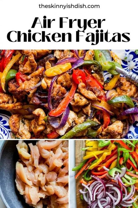 Air Fryer Chicken Fajitas, Air Fryer Recipes Healthy Low Carb, Air Fryer Recipes Keto, Balanced Lunch, Lunch Bowls, Healthy Air Fryer, Chicken Fajita, Air Fried Chicken, Fajita Recipe