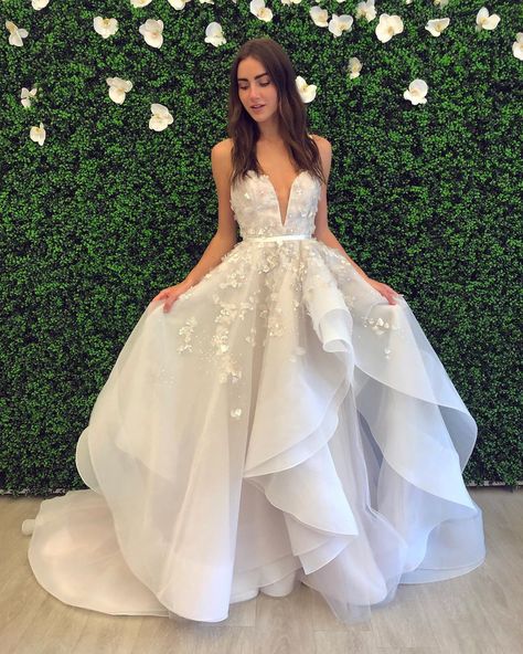 Hailey Paige Wedding Dress, Hailey Paige Wedding Dresses, Hailey Paige, Wedding Dresses V Neck, Goddess Vibes, Wedding Dress Silhouette, Dresses V Neck, Destination Wedding Dress, Hayley Paige