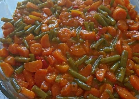 (18) Sweet and sour salad Recipe by Octavia - Cookpad Sweet And Sour Carrot Salad, Sweet And Sour Carrots Recipe, Green Beans Salad, Chakalaka Recipe, Green Beans And Carrots, Carrots Sweet, Sweet And Sour Recipes, Green Bean Salad Recipes, Simple Salads