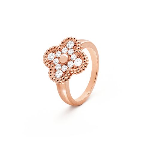 Van Cleef Ring, Alhambra Van Cleef, Alhambra Ring, Van Cleef And Arpels Jewelry, Van Cleef & Arpels, Clover Ring, Daughter Jewelry, Perfect Closet, Strawberry Pie