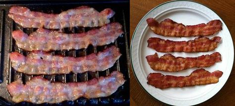 Grill Bacon, George Foreman Recipes, George Foreman Grill Recipes, Foreman Grill Recipes, Indoor Grill Recipes, Grilled Bacon, Perfect Bacon, George Foreman Grill, Grill Ideas