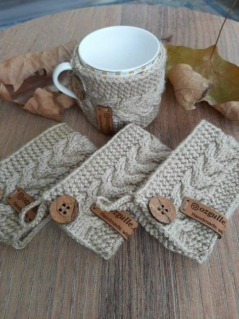 Crochet Mug, Crochet Mug Cozy, Crochet Coffee Cozy, Crochet Cup Cozy, Cozy Crochet Patterns, Mug Cozy, Crochet Kitchen, Cup Cozy, Crochet Coasters