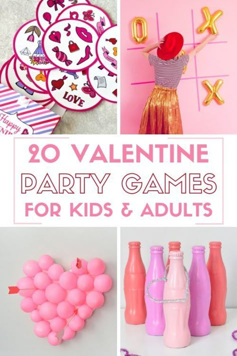 Valentine Party Games For Kids, Valentine Party Games, Kids Valentine Party, Valentines Class Party, Valentine's Day Party Games, Valentine Party Game, Valentines Day History, Saint Valentin Diy, Party Games For Kids