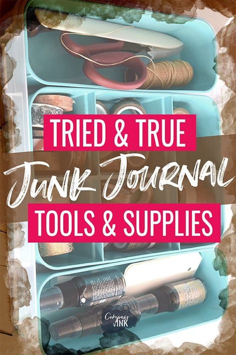 If you're regularly making junk journals, there are some tools and supplies that can make the entire process easier and better - these are the tried and tested junk journal tools I use for journal making! #junkjournal #journal #bookbinding #craft #handmade #DIY Journal Tools, Craft Ideas For Beginners, Journals Diy, Handmade Journals Diy, Altered Book Journal, Paper Bird, Smash Journal, Journal Making, Paper Craft Ideas