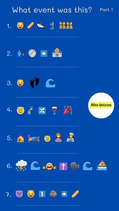 Emoji Bible Quiz With Answers, Guess The Bible Character Emoji, Bible Emoji Game With Answers, Bible Emoji, Bible Charades, Bible Quiz Games, Christian Games, Guess The Emoji, Bible Study Activities