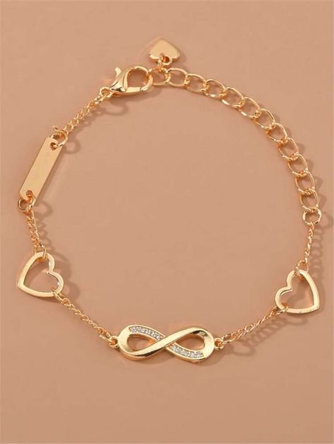 Tas Lv, Heart Chain Bracelet, Pretty Jewelry Necklaces, Ankle Jewelry, Bangles Jewelry Designs, Jewelry Accessories Ideas, Gold Fashion Necklace, Hand Bracelet, Stylish Bracelet