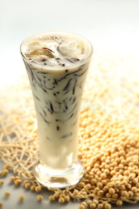 Soya bean plus cincau. With bean in background , #ad, #bean, #Soya, #background, #cincau #ad Soya Bean, Fruits Images, Aesthetic Food, Glass Of Milk, Jelly, Photo Image, Fruit, Tableware, Nature