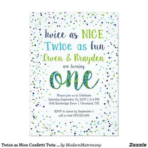 Twin Birthday Themes, Boys First Birthday, Twin Birthday Parties, Boys First Birthday Party Ideas, Twins 1st Birthdays, One Year Birthday, Twin First Birthday, Twice As Nice, Twin Birthday