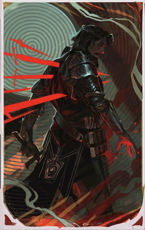 Dragon Age Tarot Cards, Tarot Cards Art, Dnd Art, Tarot Art, Wow Art, Card Illustration, Dark Souls, Dragon Age, Character Portraits