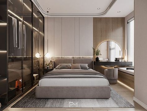 Bedroom Queen Bed, Villa Interiors, Modern Contemporary Bedroom, Modern Room Design, Bedroom Inspirations Master, Bedroom Design Modern, Luxe Bedroom, Modern Minimalist Bedroom, Minimalist Bedroom Design