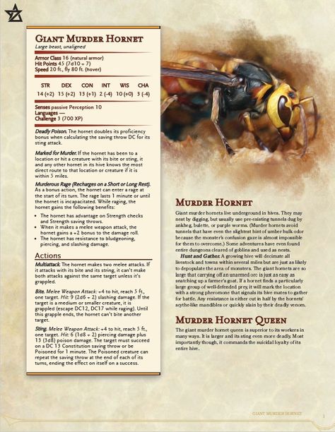 Dnd Insect Monsters, Dnd Insect, Bee Monster, Insect Monster, 5e Monsters, Dnd Creatures, Dnd Monster, Dungeons And Dragons Races, Pokemon Realistic