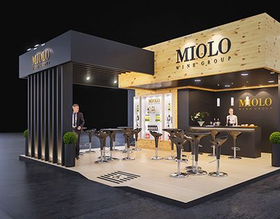 Stand Miolo - Wine South América Stalls Ideas, Booth Design Exhibition, Showroom Inspiration, Bobbie Goods, Exhibition Stall Design, Stall Design, Wine Stand, Trade Show Booth Design, Exhibition Stall