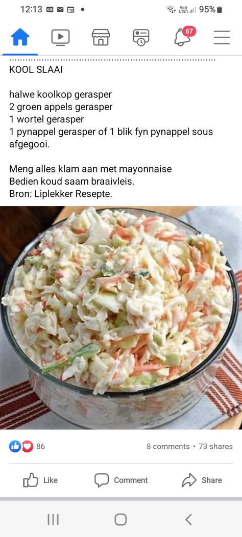 African Salad Recipes, Salads For Braaivleis, Slaai Sous Resepte, Salad Recipes South Africa, South African Salad Recipes, Lekker Kos Resepte, African Salad, Salad Dishes, South African Recipes