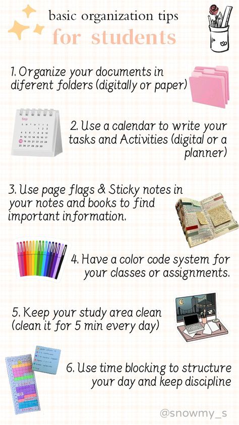 #aesthetic #study #tips #school #university 
made by me: @snowmy_s Aesthetic Study Tips, Aesthetic Study, Study Areas, Organization Tips, Sticky Notes, Study Tips, Organization Hacks, Color Coding, Made By Me