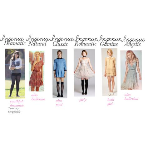 Ingenue Secondaries by expressingyourtruth on Polyvore featuring Dahlia, Weston Wear, L'ecole Des Femmes and Zooey Theatrical Romantic Style, French Inspired Fashion, Gamine Style, Mod Girl, Soft Gamine, Romantic Style, Style Profile, Womens Fashion Trends, Types Of Fashion Styles