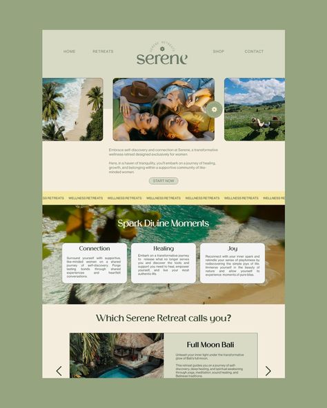 This is my new fave web design project! I love how this wellness retreat website turned out! 💻🤍 Scroll to see the full reveal ➡️ What do you think?👇🏼 Website in a week?👀 If you’re in need of web design to elevate your biz, let’s have a chat 🫶🏼 Retreat Website, Creative Retreat, Wellness Retreat, Website Ideas, Web Design Projects, Presentation Design, Design Project, Design Projects, You Think