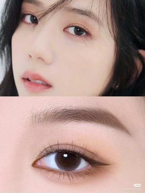 Simple Korean Makeup, Makeup Ala Korea, Makeup Asia, Teknik Makeup, Makeup Ulzzang, Korean Makeup Look, Light Makeup Looks, Doll Eye Makeup, Korean Eye Makeup