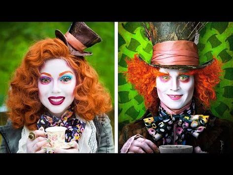 Easy Mad Hatter Makeup For Women, Mad Hatter Womens Costume, Womens Mad Hatter Costume, Mad Hatter Makeup Ideas, Mad Hatter Girl Costume, Mad Hatter Makeup For Women, Diy Mad Hatter Costume For Women, Mad Hatter Makeup Tutorial, Mad Hatter Diy Costume