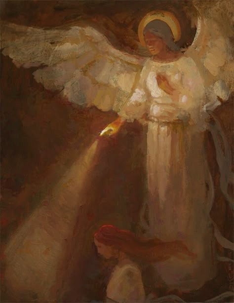 J Kirk Richards, I Believe In Angels, Angel Artwork, Lds Art, My Guardian Angel, Show Me The Way, San Michele, Angels Among Us, Angel Painting