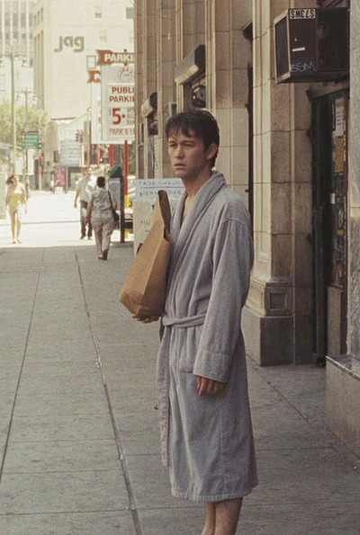 I love that he buys twinkies in his robe! haha I Hate Summer, Hate Summer, Joseph Gordon, 500 Days Of Summer, 500 Days, Joseph Gordon Levitt, I Love Cinema, Press Play, Love Movie