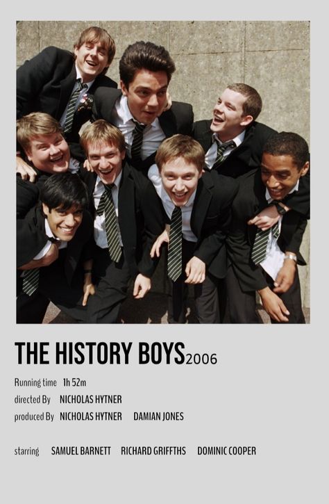 The History Boys, Movie Recs, Movies To Watch Teenagers, Movies For Boys, New Movies To Watch, Best Movie Posters, Sleepover Activities, Dead Poets Society, 2 Movie