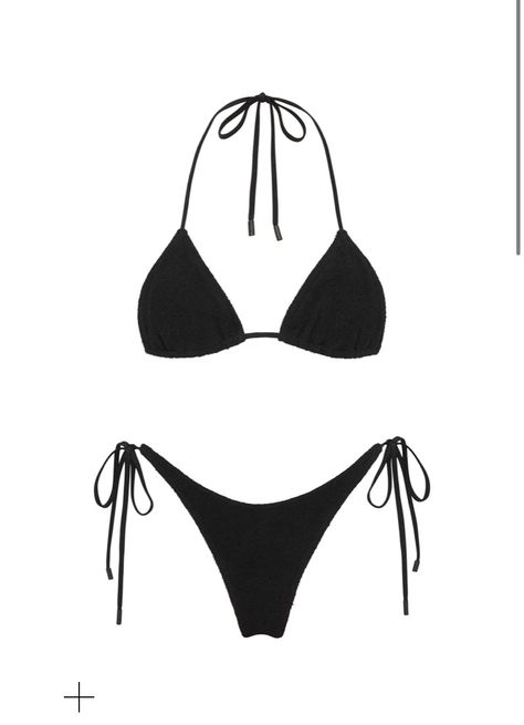 Outfit Png, Black Bathing Suits, Triangl Swimwear, Cute Bathing Suits, Black Swimwear, Cute Bikinis, Cute Swimsuits, Triangle Top, Outer Banks