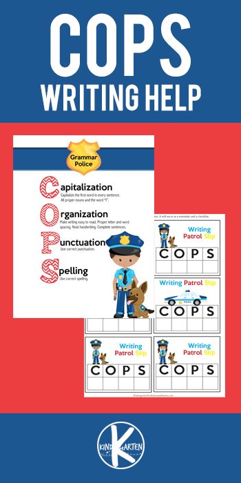 Kids need lots of practice writing! As they begin writing they will realize there are some rules for all sentences such as capitalization, organization, punctuation, and spelling. This handy, free printable kindergarten writing checklist is a great way to help kids double check their papers when they are done! This cops writing checklist printable is perfect for kindergartners and grade 1 students and go along great with a police officer theme or a community helpers theme. Simply print the cops Cops Writing Checklist, Sentence Writing First Grade, Writing Checklist Kindergarten, Writing Checklist 2nd Grade, Writing A Sentence First Grade, Sentence Builders First Grade, Free Phonics Activities, Rhyming Words Worksheets, Teaching Creative Writing