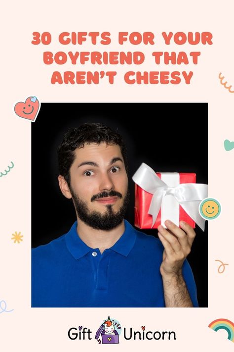 A cheesy gift might work for some occasions, especially when playing pranks or just making silly jokes. But if you’re after getting your boyfriend a meaningful, well-thought-out gift, then you’ll love our list. Read on as I break down 30 non-cheesy gifts to get your boyfriend. Non Cheesy Gifts For Boyfriend, Gifts For Sneaky Link, Gifts To Get Your Boyfriend, Funny Gifts For Boyfriend, Meaningful Gifts For Boyfriend, Cheesy Gifts, Crazy Birthday, Rich Gifts, Special Gifts For Him