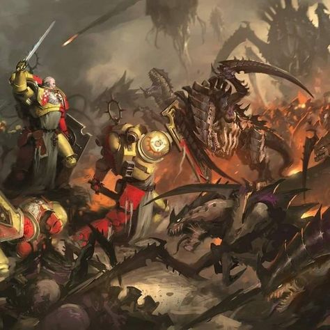 Warhammer 40k Tyranids, Space Marine Art, Imperial Fists, 40k Warhammer, Adeptus Astartes, Fantasy Figurine, Game Workshop, Warhammer 40k Art, 40k Art