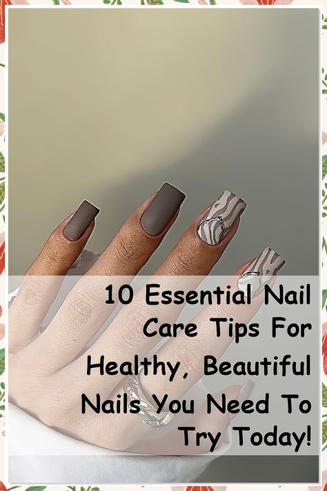 Discover the secrets to stunning nails with our guide, "10 Essential Nail Care Tips For Healthy, Beautiful Nails You Need To Try Today!" Elevate your nail care routine with practical tips that promote strength and shine. From hydration techniques to the best products for maintenance, this pin is your go-to resource for achieving the perfect manicure at home. Transform your nails and boost your confidence with these must-try nail care tips! Stunning Nails, Perfect Manicure, Nail Care Tips, Nail Care Routine, Nail Essentials, Manicure At Home, Healthy Nails, Fashion Toys, Nail Games