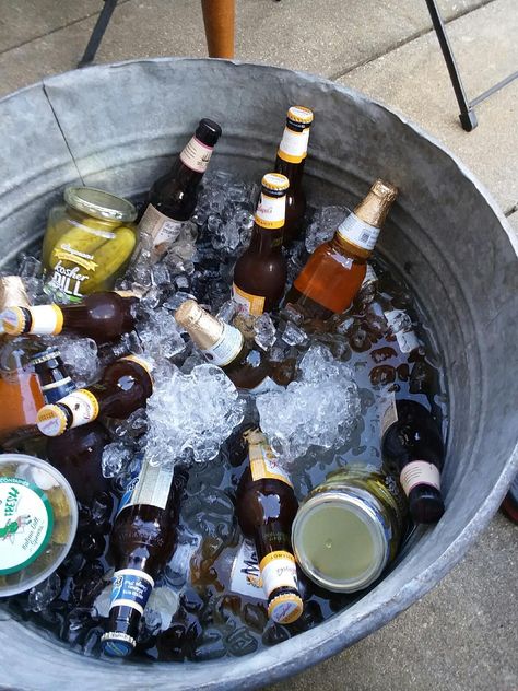 Outdoor cooler Drinks Cooler Ideas Outdoor Parties, Cottagecore Backyard, Barbecue Ideas, Beer Truck, Outdoor Cooler, Beer Bucket, Lake Girl, Beer Cooler, Slytherin Aesthetic