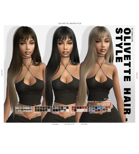 Sims 4 Leahlillith Hair, Sims 4 Leahlillith, Sims 4 Cc Female, Download Sims, Sims 4 Anime, Makeup Cc, Sims 4 Cas Mods, Sims 4 Mods Clothes, Los Sims 4