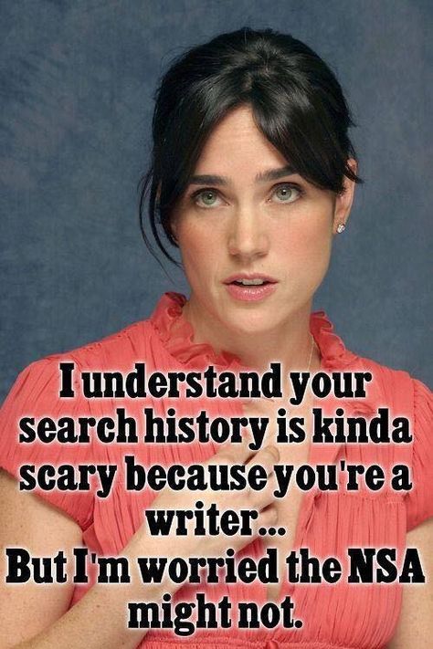 It's Fridayyyyyyyy! So, is it just me, or did every day this week feel like Friday? Seriously, each morning my alarm clock went off, I thought, "Yippee! It's Friday--No, wait. It's not. Not even cl... Writer Problems, Writer Humor, Writing Humor, Writing Memes, Search History, A Writer's Life, Writer Inspiration, I Am A Writer, Writers Write