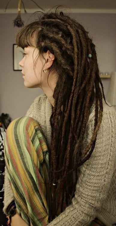 dreadlocks❤❤❤ #dreadstop :: Shop Natural Hair Accessories at DreadStop.Com Brown Dreads, Hippie Dreads, Partial Dreads, Rasta Hair, Dreadlocks Girl, Long Dreads, Dreads Girl, Beautiful Dreadlocks, Hippie Hair