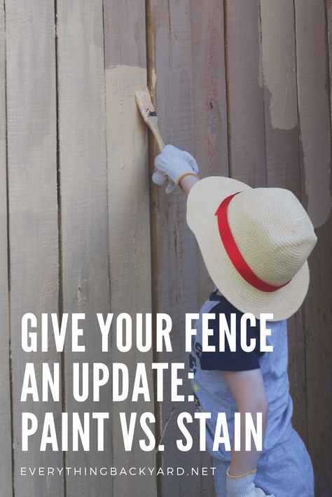 Painted Wood Fence, How To Tan, Old Fences, Fence Paint, Diy Deck, How To Give, Wooden Fence, Fence Post, Entrance Decor