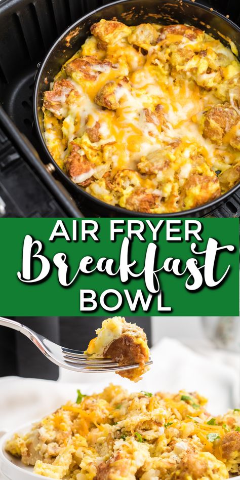 Breakfast Ideas In The Air Fryer, Over Easy Eggs In Air Fryer, Air Fryer Brunch Recipes, Healthy Air Fryer Breakfast, Air Fryer Breakfasts, Air Fryer Scrambled Eggs, Dash Air Fryer Recipes, Air Fryer Camping Recipes, Easy Breakfast Ideas Air Fryer