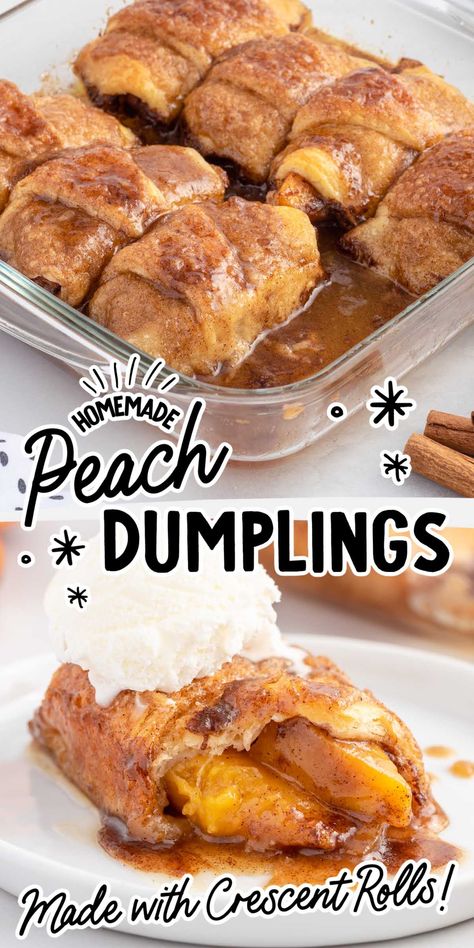 Peach Dumplings Peachy Peach Dumplings, Easiest Peach Dumplings 12 Tomatoes, The Easiest Peach Dumplings, Peach Dumplings With Canned Peaches, Peach Crossaint, Peaches And Cream Hot Pocket, Crescent Roll Peach Dumplings, Easy Peach Dumplings Crescent Rolls, Peach Dumplings With Pie Crust