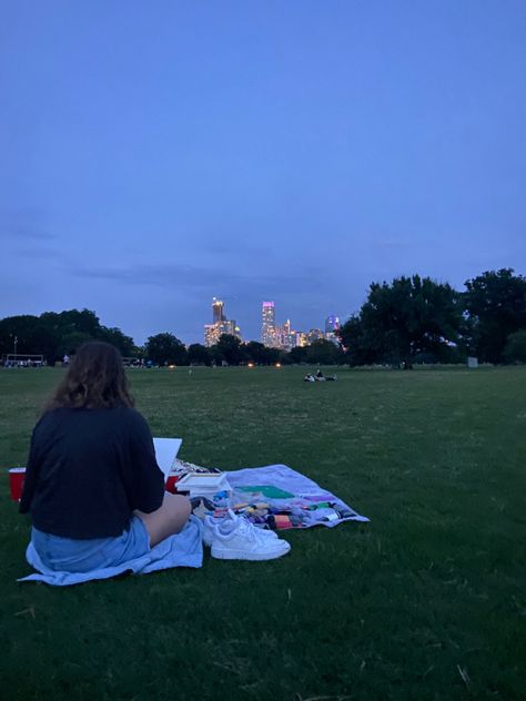 Downtown Austin Texas Aesthetic, Sophia Vibes, Ut Austin Aesthetic, Austin Core, Painting At The Park, Austin Texas Aesthetic, Austin Vibes, Austin Aesthetic, Picnic Painting