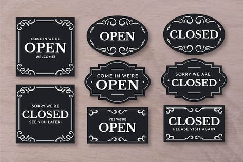 Open Close Sign, Open & Closed Signs, Sorry We Are Closed, Closed Sign, Closed Signs, Custom Wooden Signs, Red Sign, Candle Business, Chalkboard Signs