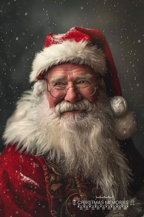 Santa Portraits, Santa Claus Photos, Santa Claus Pictures, Beautiful Christmas Scenes, Santa Claus Images, Minnie Mouse Images, Santa Art, Saint Nick, Santa Photos