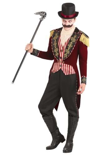 Scary Magician Costume, Ringmaster Outfit Men, Magician Costume Man, Mens Circus Costume, Circus Outfits Male, Scary Ringmaster, Circus Fashion Men, Freakshow Costume, Surreal Circus