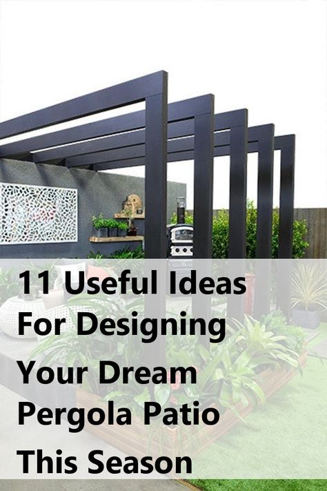 Transform your outdoor space with our guide to designing the perfect pergola patio! Discover 11 useful ideas that blend style and functionality, making your patio a cozy retreat for relaxation and entertainment. From choosing the right materials to incorporating lighting and plants, our tips will help you create a stunning pergola patio that enhances your home’s beauty. Start planning your dream outdoor oasis today! Pergola Ideas Attached To House, Outdoor Structure, Wood Railing, Pergola Ideas, Useful Ideas, Relaxing Outdoors, Outdoor Concert, Backyard Spaces, Summer Barbecue