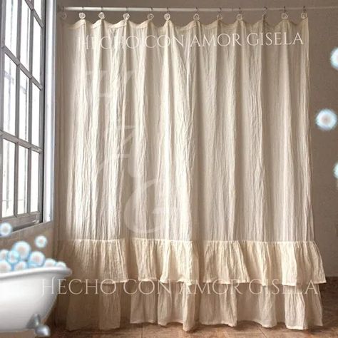 Guest Bathroom Shower Curtain Rustic, Country Rustic Shower Curtain, Extra Long Shower Curtain Rustic, Netural Shower Curtains, Cortinas Country, Cortina Boho, Cortinas Boho, Curtain Inspiration, Farmhouse Shower Curtain Rustic Bed Bath & Beyond