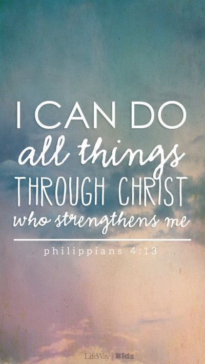 I can do all things through Christ who strengthens me   Philippians 4:13 Paper Quotes, Ayat Alkitab, Quotes Bible Verses, Verses Wallpaper, Quotes Bible, Bible Verse Wallpaper, Favorite Bible Verses, Inspirational Bible Verses, Verse Quotes