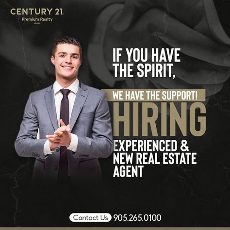 Are you a licensed or new real estate agent looking for a supportive, innovative, and growing team? Look no further! We are seeking highly motivated individuals to join us. If you're interested, connect with us today! • • • For More Information & Services, Feel Free to Contact: ☎️ | +1 (647) 716-6006 🌐 | https://www.c21premiumrealty.ca New Real Estate Agent, Real Estate Marketing Design, Real Estate Ads, Marketing Design, Real Estate Marketing, Estate Agent, Real Estate Agent, Join Us, Finance