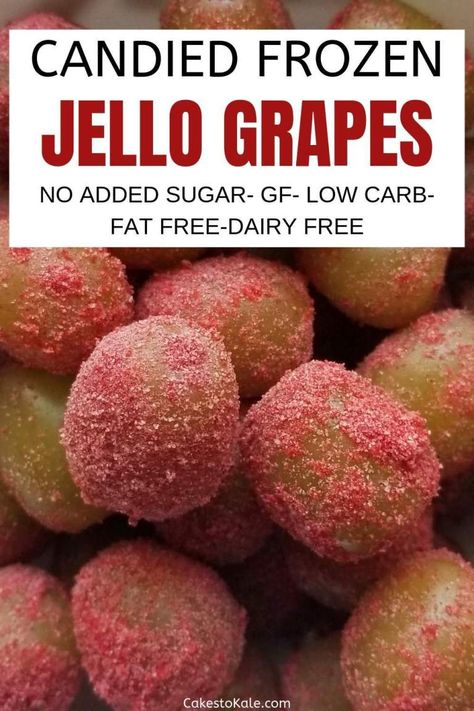 Jello Grapes, Frozen Jello, Candied Grapes Recipe, Cotton Candy Grapes, Sugar Free Jello, Frozen Grapes, Grape Recipes, Keto Friendly Desserts, Jello Recipes